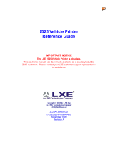 LXE 2325 Reference guide