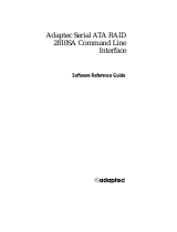 Adaptec Serial ATA RAID 2810SA Reference guide