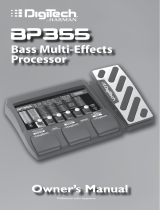 DigiTech BP355 Owner's manual