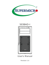 Supermicro 5038AD-I User manual