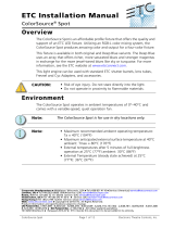 ETC ColorSource Spot Installation guide