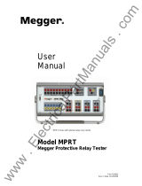 Megger MPRT 8430 User manual