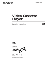 Sony SLV-KH7TK Operating instructions