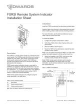 EDWARDS FSRSI Remote System Indicator Installation guide