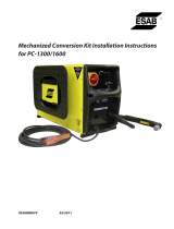 ESAB Mechanized Conversion Kit Installation Instructions for PC-1300/1600 Installation guide