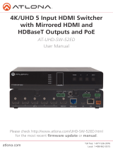 Atlona AT-UHD-SW-52ED User manual