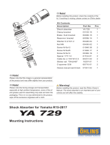 Ohlins YA729 Mounting Instruction