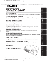 Hitachi CP-S420 User manual