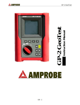 Amprobe GP-2 Geo Test User manual