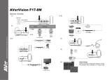 AVer AVerVision F17-8M Reference guide