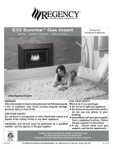 Regency Fireplace Products Sunrise E33S Owner's manual