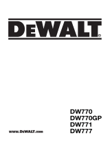 DeWalt DW770 User manual