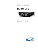 Sim2 NERO 4 User manual
