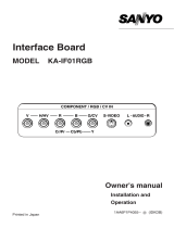 Sanyo KA-IF01RGB Owner's manual