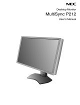 NEC MultiSync P212 Owner's manual