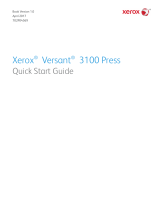 Xerox Versant 3100 Quick start guide