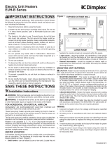 Dimplex EUH-B Series Electric Unit Heaters User manual