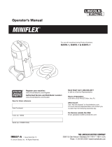 Lincoln Electric Miniflex Portable Operating instructions