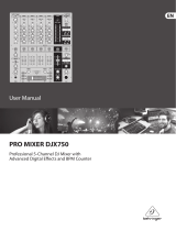 Behringer DJX750 User manual
