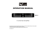 W Audio MCA-4 Operating instructions