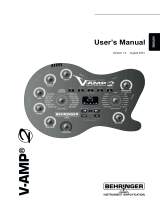 Behringer V-Amp 2 User manual