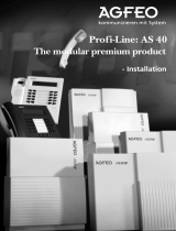 AGFEO Profi-Line AS 40 Installation guide