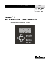 McQuay MicroTech II Installation and Maintenance Manual