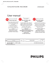 Philips DVDR3320V User manual