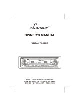 Lanzar VBD-1700MP Owner's manual