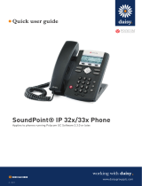 Polycom SoundPoint IP 33 Series Quick User Manual