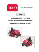 Toro GT2300 Garden Tractor User manual