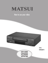 Matsui VP9500 Instruction book