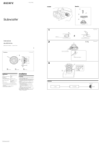 Sony XS-GTR1212L Operating instructions