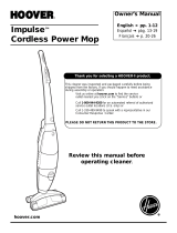 Hoover IMPULSE CORDLESS POWER MOP Owner's manual