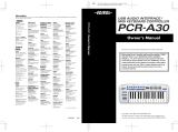 Roland PCR-A30 Owner's manual