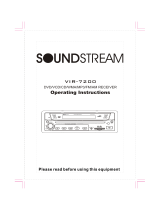 Soundstream VIR-7200 Operating Instructions Manual