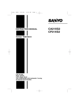 Sanyo CA21XS2 User manual