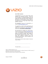 Vizio VW37L - 37" LCD TV User manual