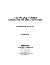 Magtek Full Size Swipe Card Reader Operating instructions