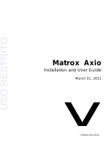 Matrox Axio HD Installation and User Manual