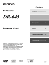 ONKYO CS-V645 (DR-645) User manual