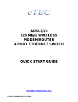 Etec 8505G Quick start guide