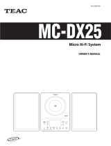 TEAC MC-DX25 Owner's manual