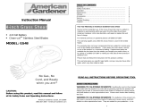 American Gardener GS36 User manual