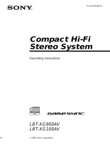 Sony LBT-XG100AV Operating instructions