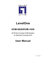 LevelOne KVM-0830 User manual