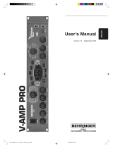 Behringer Bass V-Amp Pro User manual