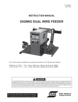 ESAB Digimig Dual Wire Feeder User manual