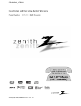 Zenith DVR413 Operating instructions
