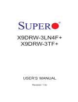 Supermicro SUPERO X9DRW-3TF+ User manual